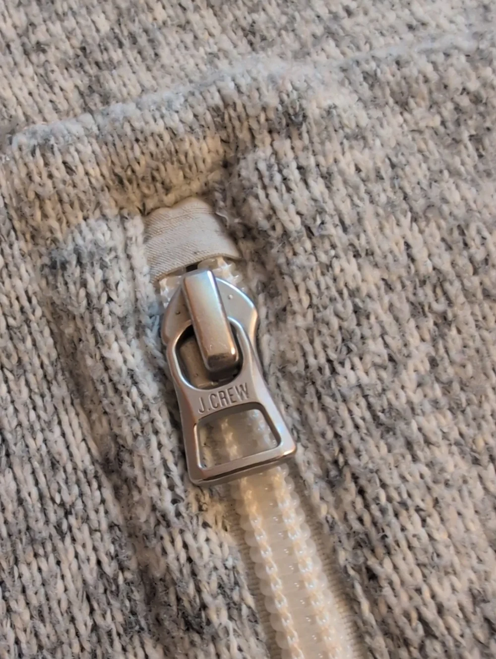 J. Crew Sportsmen's Outfitter Full Zip Fleece Jacket Grey Size L